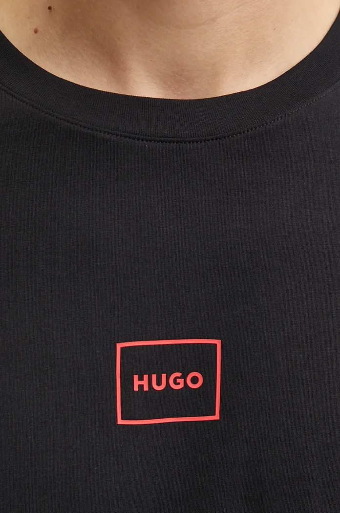 Tričko s dlouhým rukávem HUGO Laze Longsleeve 50525229 černá
