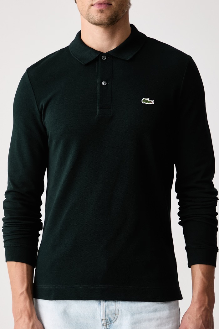Lacoste Longsleeve męski bawełniany zielony PH4013