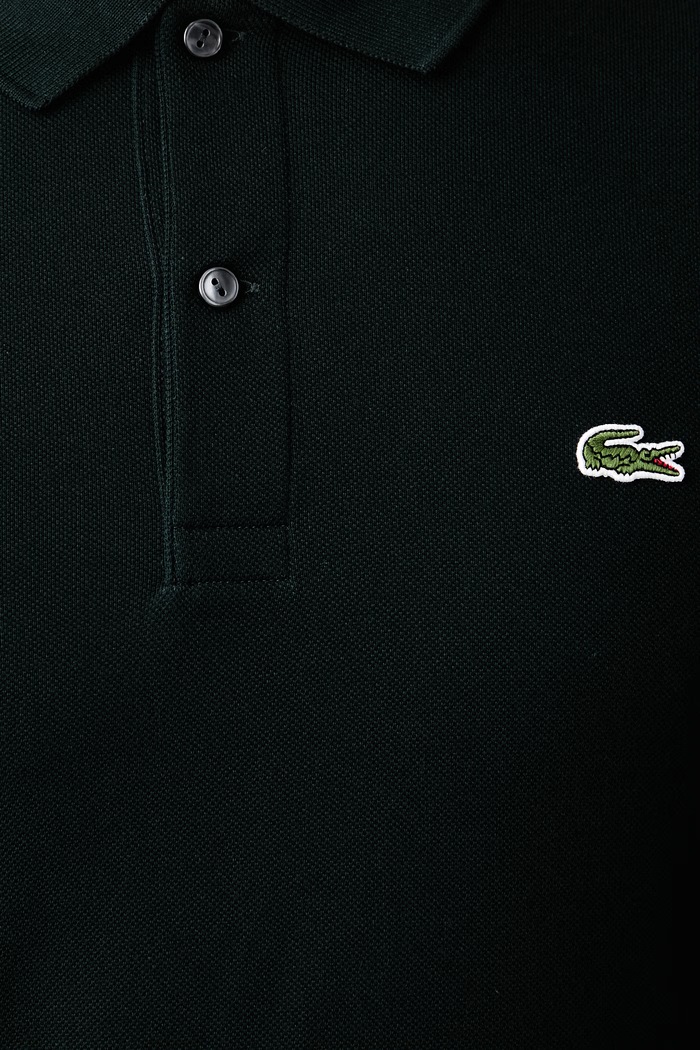 Lacoste Longsleeve męski bawełniany PH4013 zielony AW25