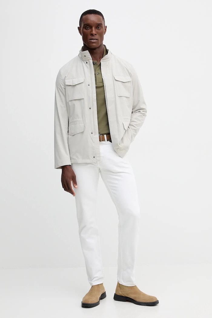Bavlněné tričko s dlouhým rukávem Lacoste PH4013 zelená AW25