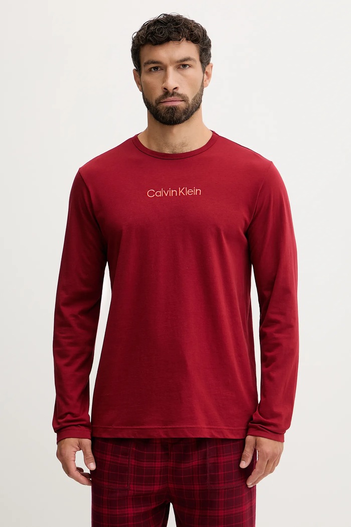 Calvin Klein Underwear tricou burgundia 000NM2771E