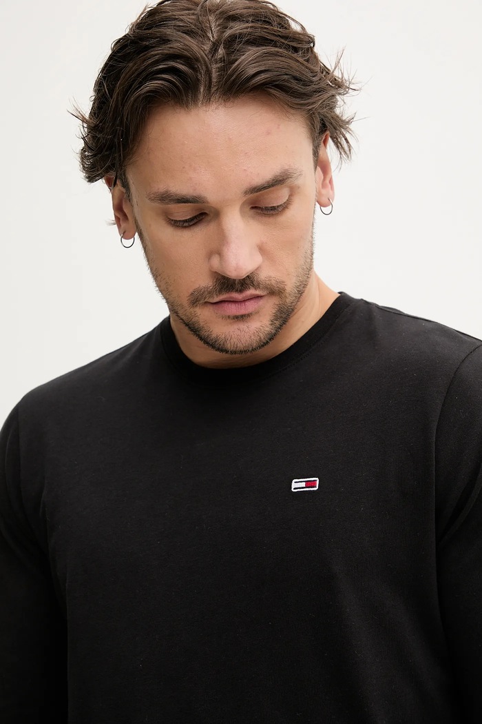 Bavlněné tričko s dlouhým rukávem Tommy Jeans 2-pack DM0DM20731