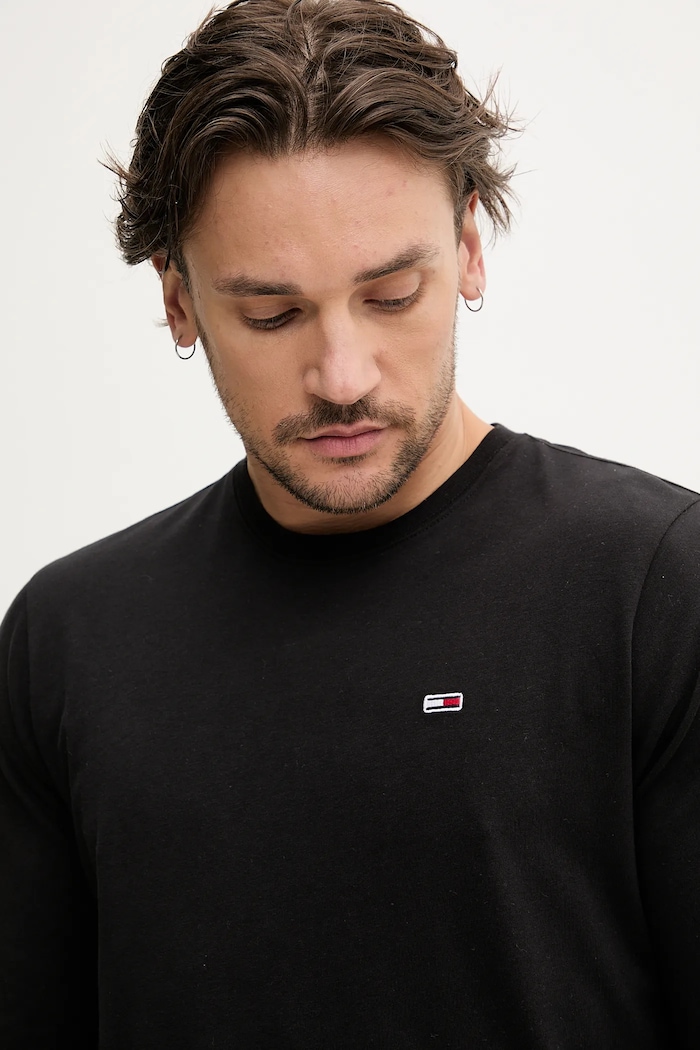 Bavlněné tričko s dlouhým rukávem Tommy Jeans 2-pack DM0DM20731