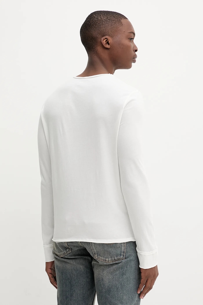 Îmbrăcăminte ZADIG&VOLTAIRE longsleeve din bumbac JMTN01630 bej