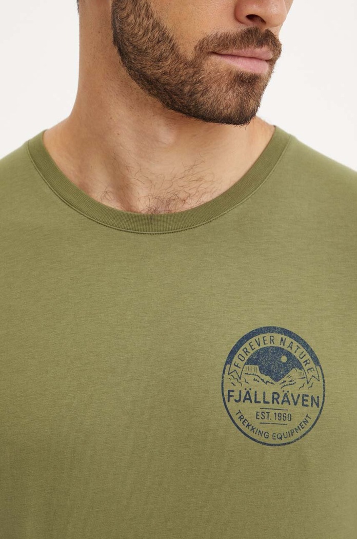 Majica dugih rukava Fjallraven Forever Nature Badge F87303.677 zelena