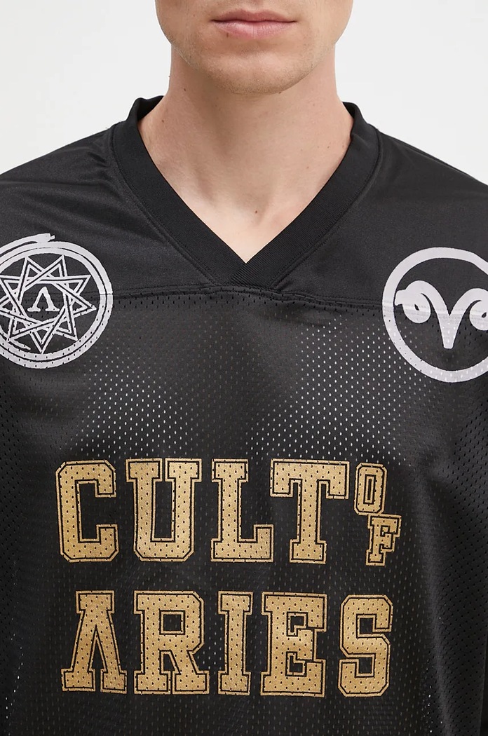 Aries hosszú ujjú Cult Leader Airtex Longsleeve Tee AR4002002 fekete