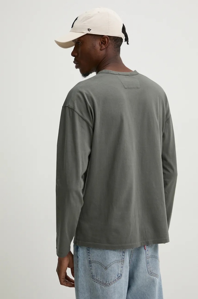 Îmbrăcăminte C.P. Company longsleeve din bumbac 17CMTS182A005697G verde