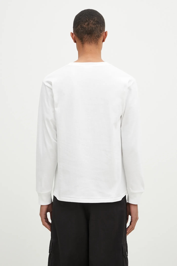 Clothing A Bathing Ape cotton longsleeve top By Bathing Ape Longsleeve 1K80111015 white