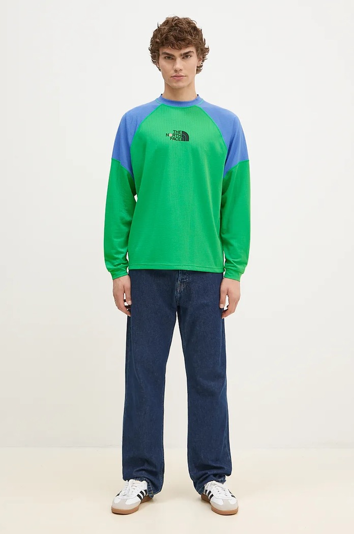 The North Face camicia a maniche lunghe TNF x Yinka Ilori NF0A89GMPO81 verde