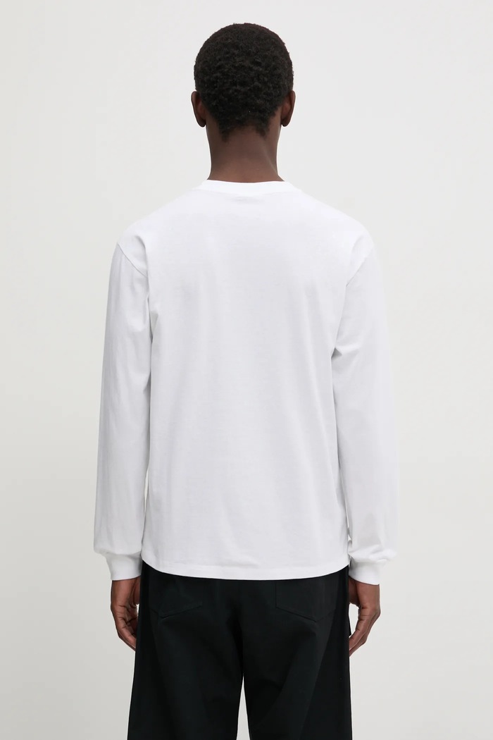 No Problemo cotton longsleeve top Mini Problemo Longleeve Tee NP60029.02 white