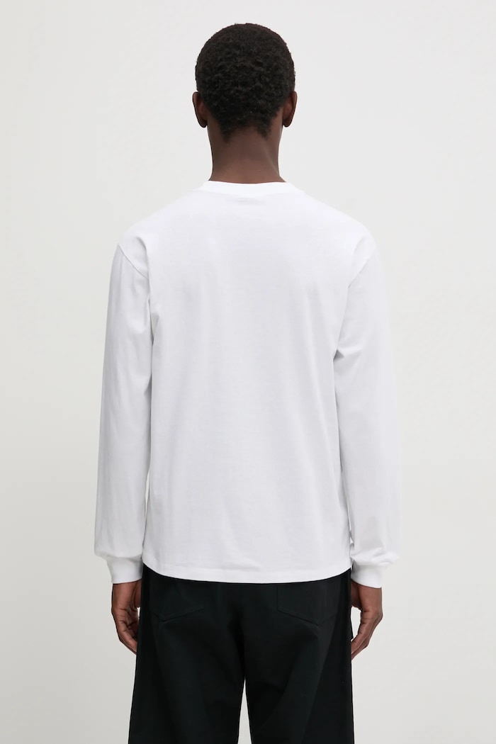 No Problemo cotton longsleeve top Mini Problemo Longleeve Tee NP60029.02 white