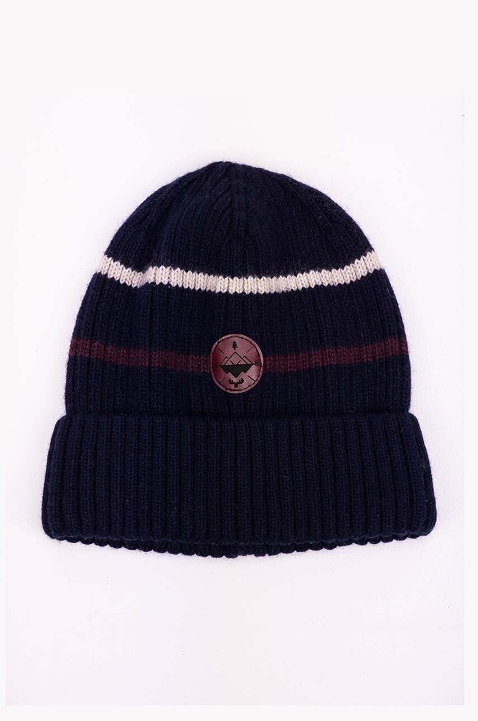 Детска шапка с вълна Jamiks HANDE HANDE.NAK.gl.JZH059 тъмносин AW24