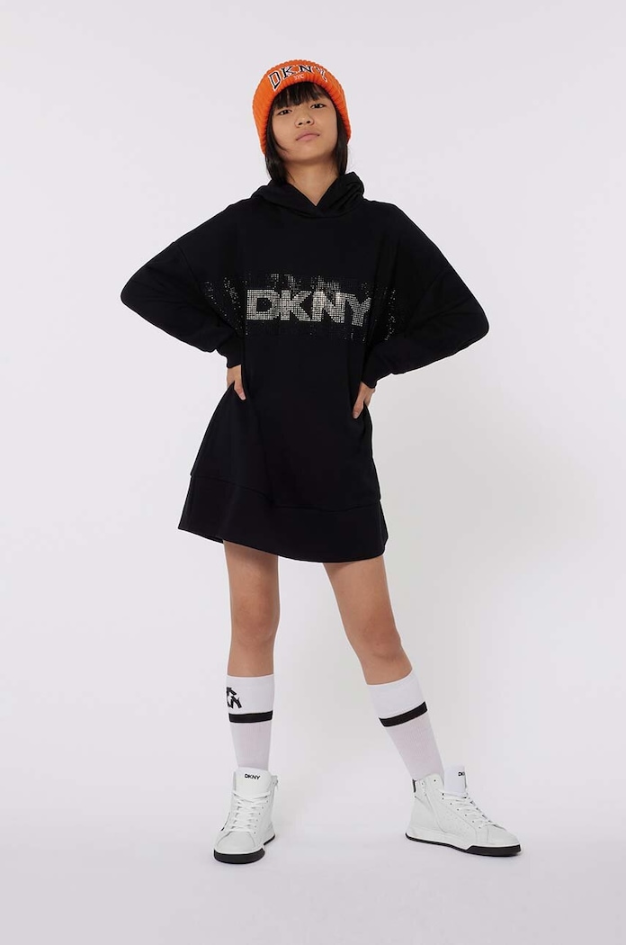Παιδικός σκούφος Dkny πορτοκαλί D62069.