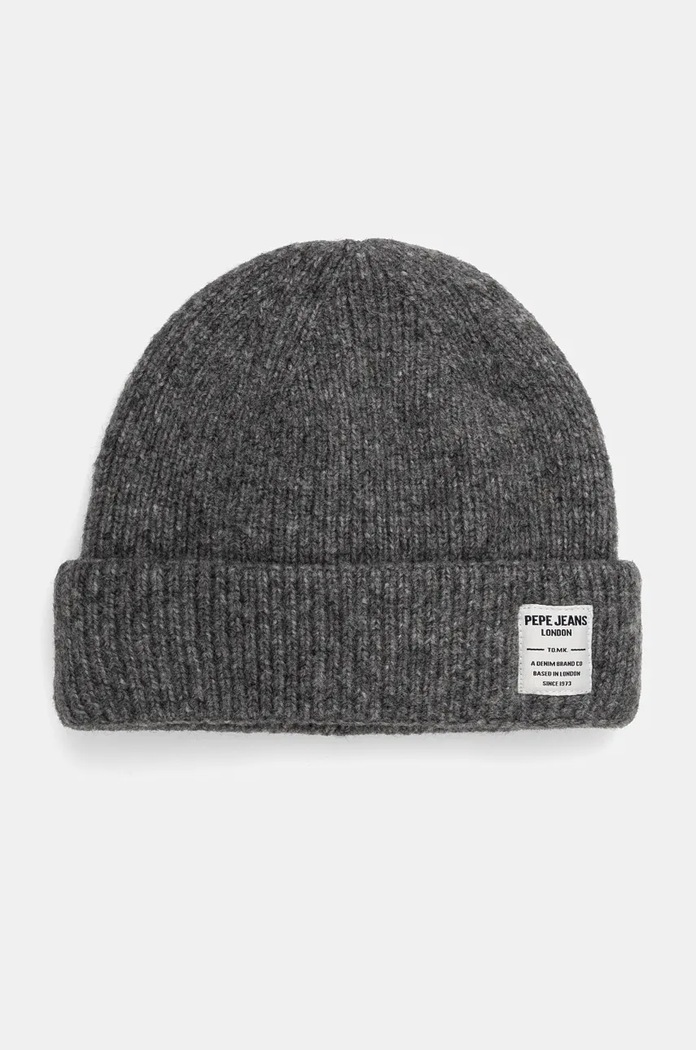 Kapa Pepe Jeans WEST HAT s dodatkom vune siva PB040315