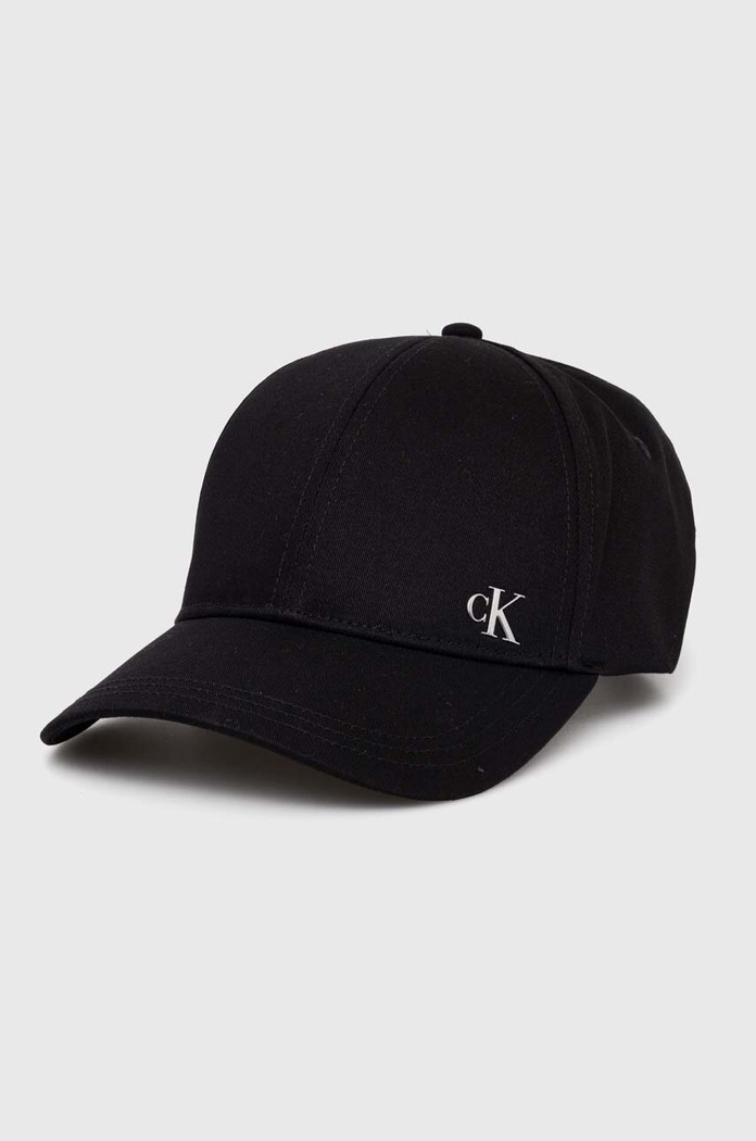 Καπέλο Calvin Klein Jeans απλικέ μαύρο K60K612329