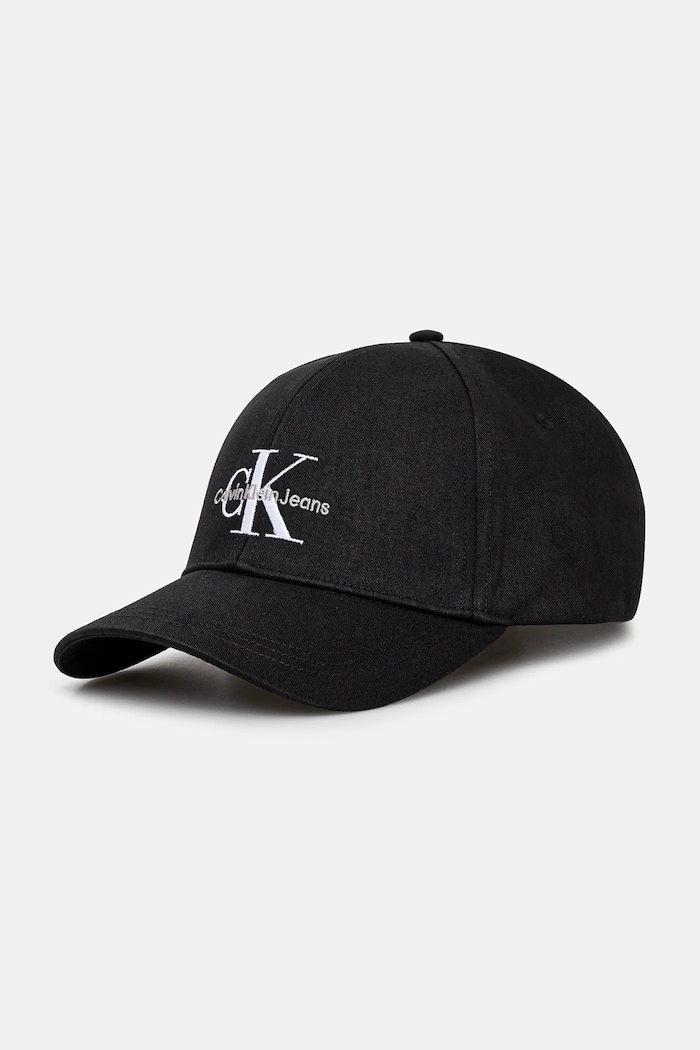 Bavlněná baseballová čepice Calvin Klein Jeans bavlna černá K50K512180