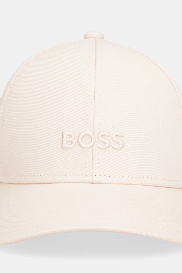 BOSS czapka z daszkiem damska bawełniana Ari 50519889 beżowy AA00