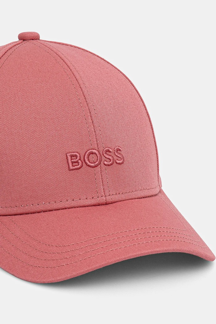 BOSS καπέλο με γείσο γυναικείο βαμβακερό Ari 50519889 ροζ AA00