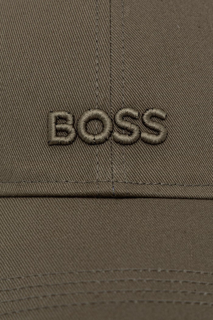 BOSS Czapka z daszkiem damska bawełniana Ari 50519889 zielony AA00