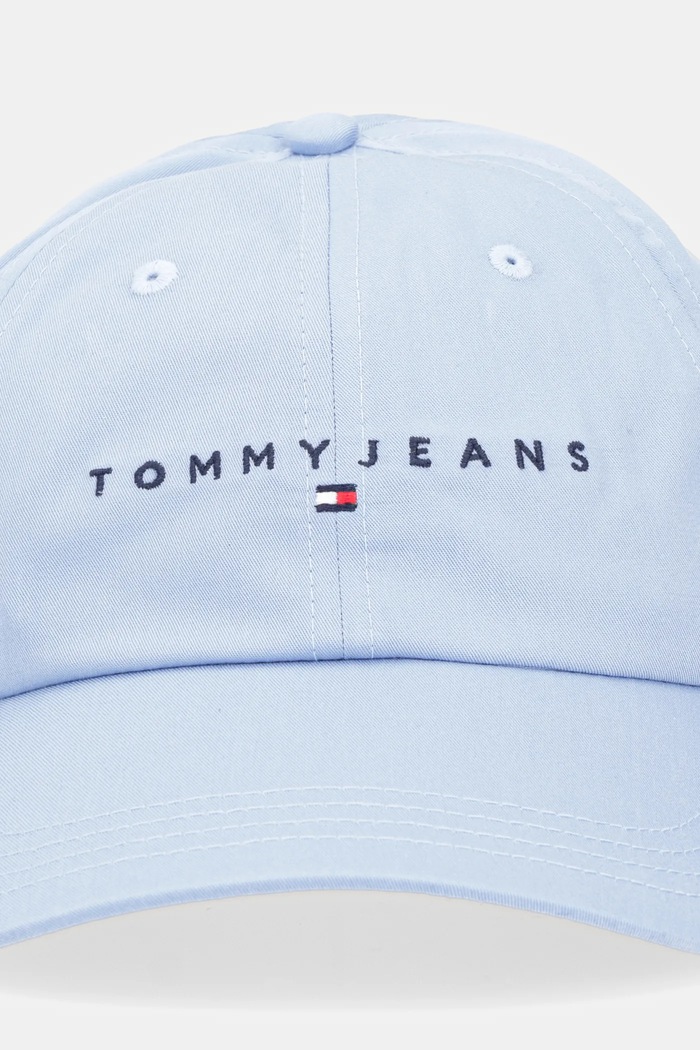 Bavlnená šiltovka Tommy Jeans AW0AW16868 modrá SS26