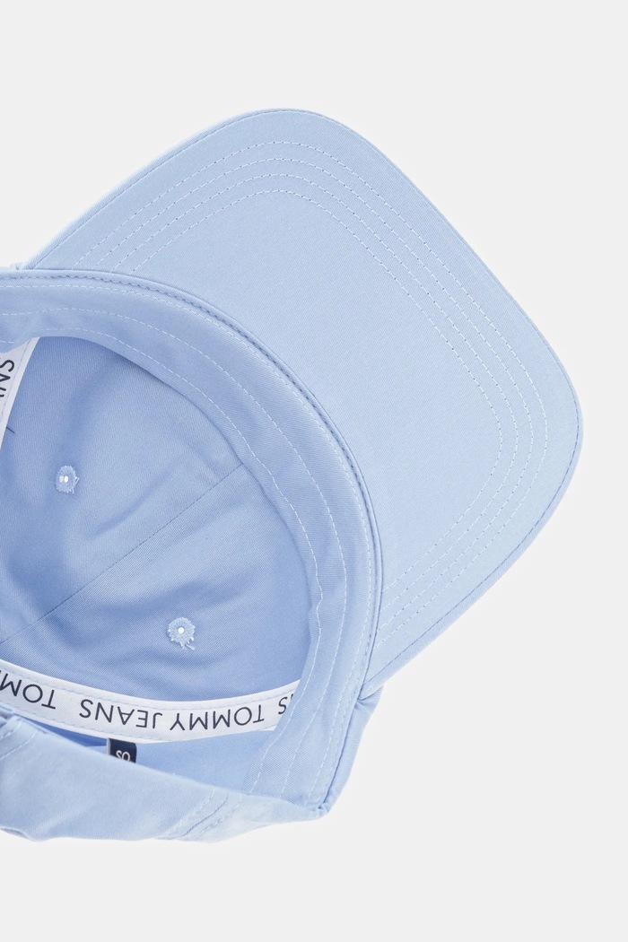 Bavlnená šiltovka Tommy Jeans modrá AW0AW16868