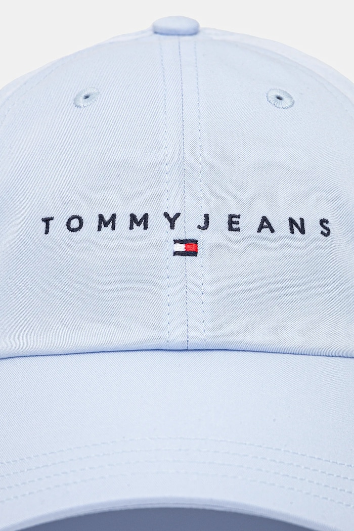 Bavlněná baseballová čepice Tommy Jeans AW0AW16868 modrá SS26