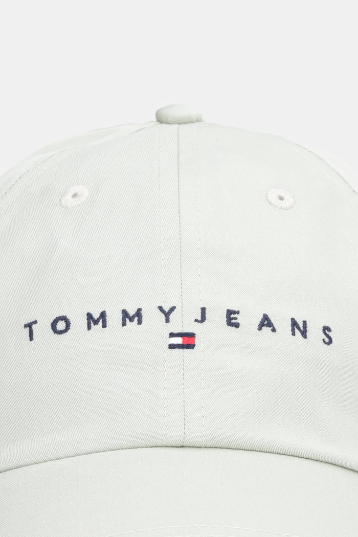Tommy Jeans czapka z daszkiem bawełniana AW0AW16868 zielony SS26