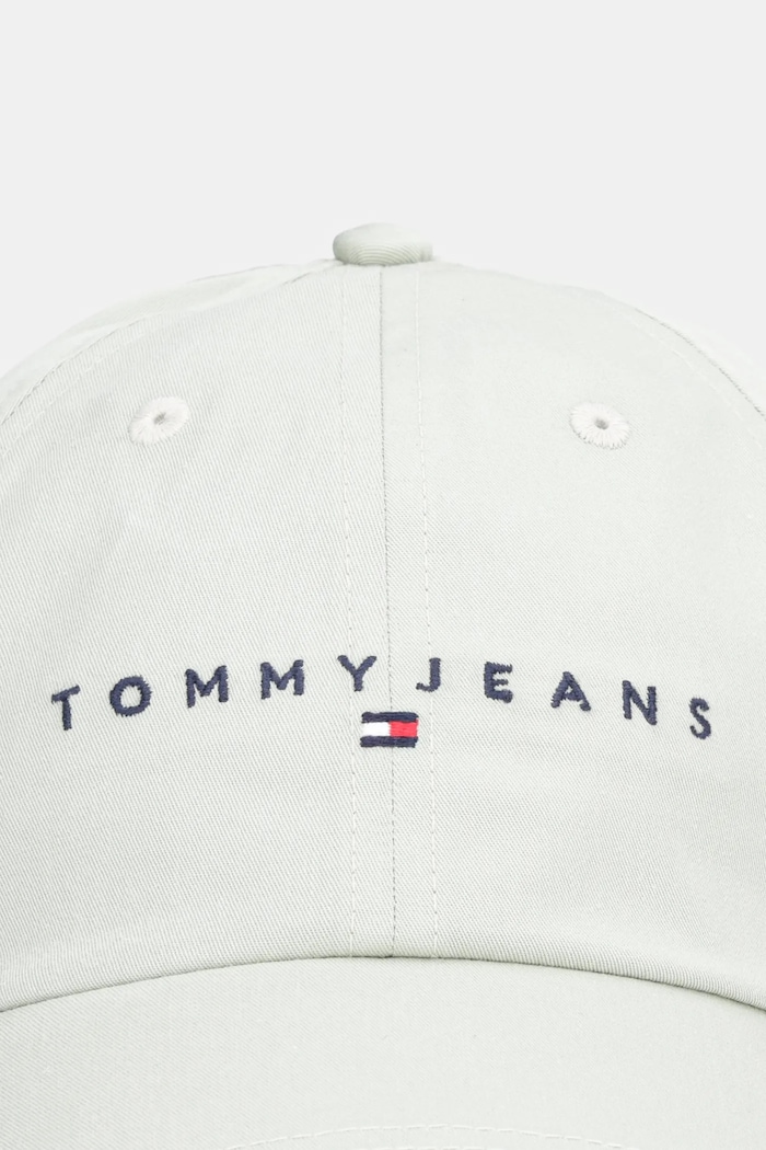 Tommy Jeans czapka z daszkiem bawełniana AW0AW16868 zielony SS26
