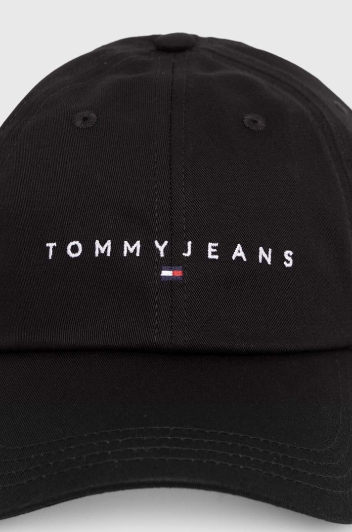 Doplnky Bavlnená šiltovka Tommy Jeans AW0AW16868 čierna