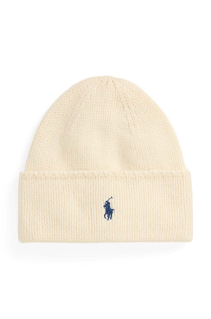 Vlněná čepice Polo Ralph Lauren vlna béžová 455954355