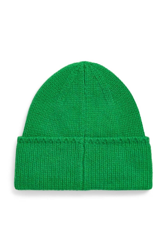 Polo Ralph Lauren beanie pentru femei din lână merino 455954355 verde AW25