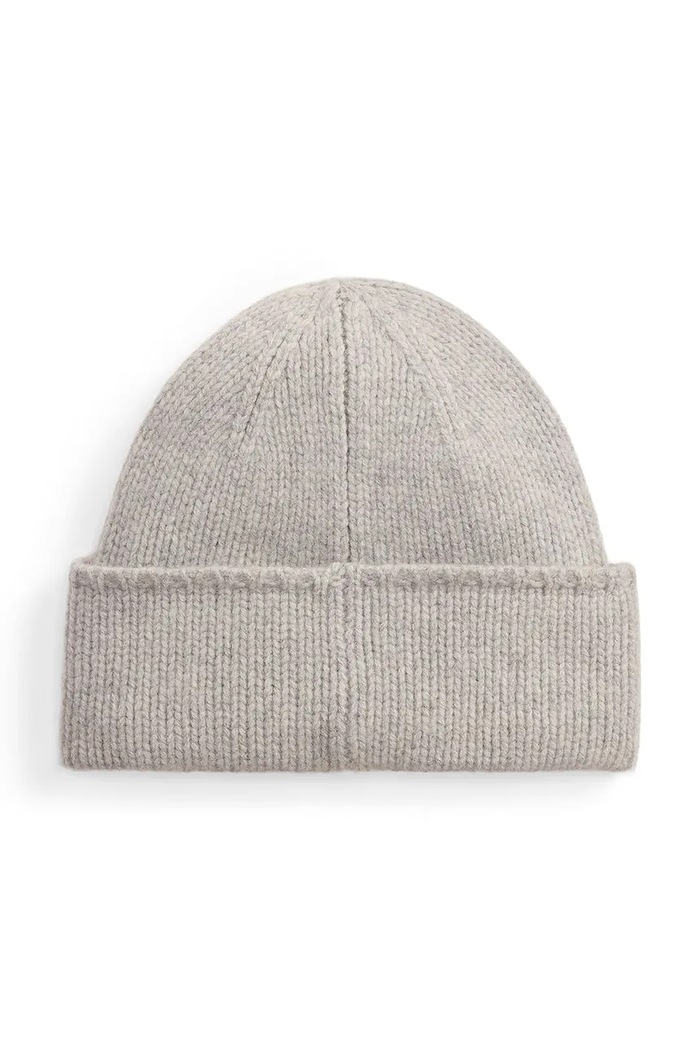 Polo Ralph Lauren czapka beanie damska z wełny merino 455954355 szary AW25