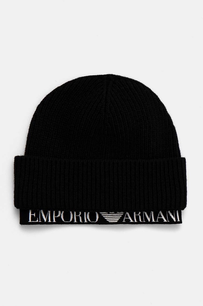 Kapa Emporio Armani natpis crna 637350.4F519