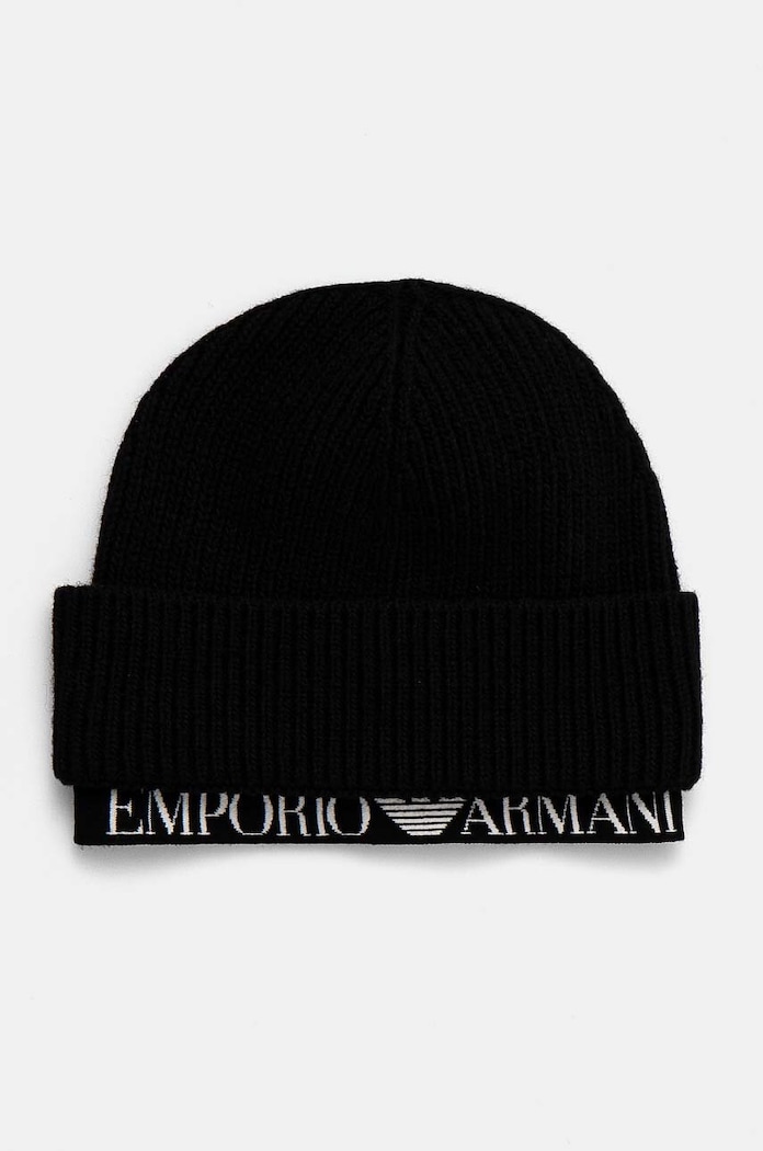 Kapa Emporio Armani natpis crna 637350.4F519
