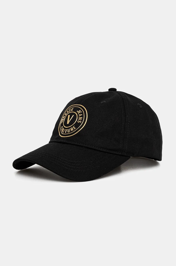 Bavlnená šiltovka Versace Jeans Couture bavlna čierna 77HAZK26.ZG205