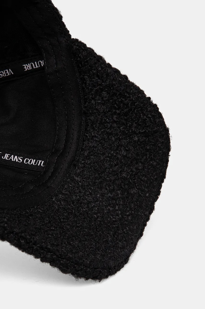 Kapa iz mešanice volne Versace Jeans Couture črna 77HAZK10.ZSB12