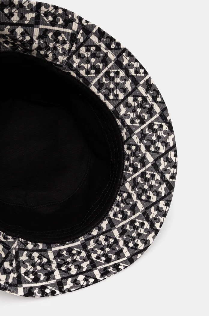 Bavlnený klobúk Tory Burch Prismatic T Monogram béžová 162760.001