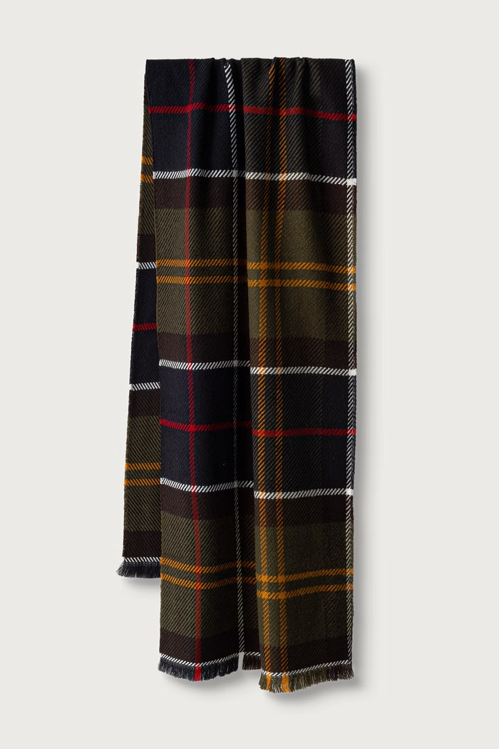 Barbour Czapka i szalik damska LGS0094 zielony AW25
