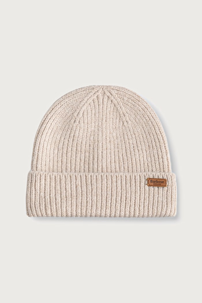 Czapka i szalik damska Barbour LGS0094 beżowy
