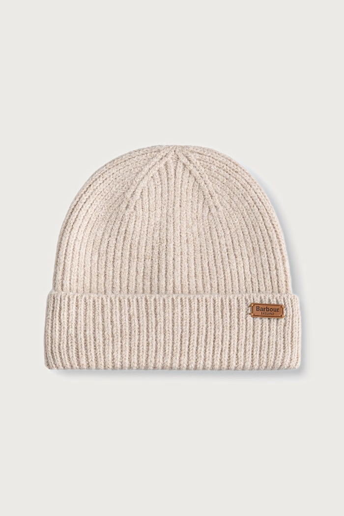 Czapka i szalik damska Barbour LGS0094 beżowy