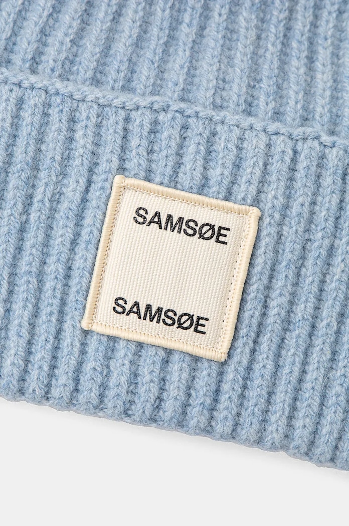 Doplňky Vlněná čepice Samsoe Samsoe SAMSOE F24300118 modrá