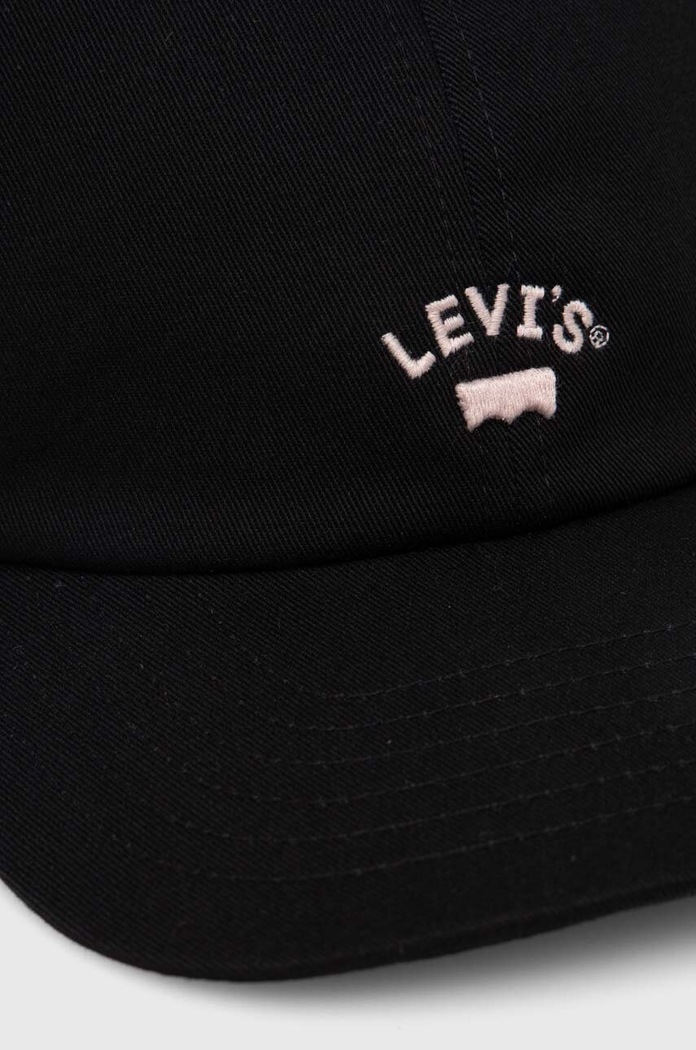 Bavlnená šiltovka Levi's 000AG.0000 čierna SS25