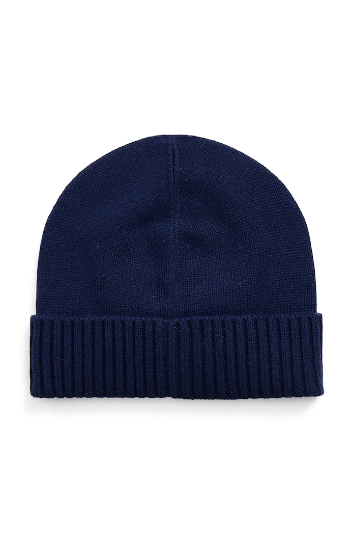 Kapa s dodatkom vune Lauren Ralph Lauren 454960057 mornarsko plava AW24
