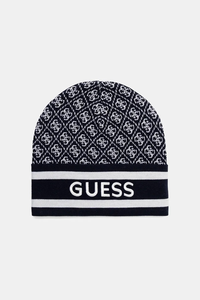 Καπέλο Guess SEVYN με μείγμα μαλλιού σκούρο μπλε W4BZ21.Z3JD2