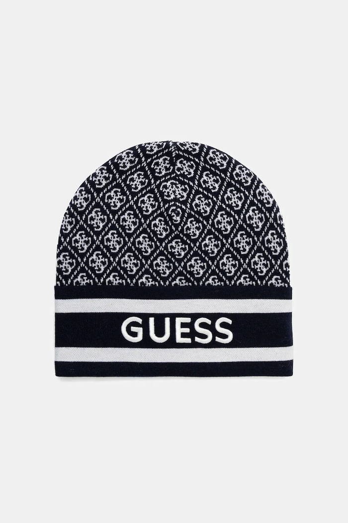 Καπέλο Guess SEVYN με μείγμα μαλλιού σκούρο μπλε W4BZ21.Z3JD2