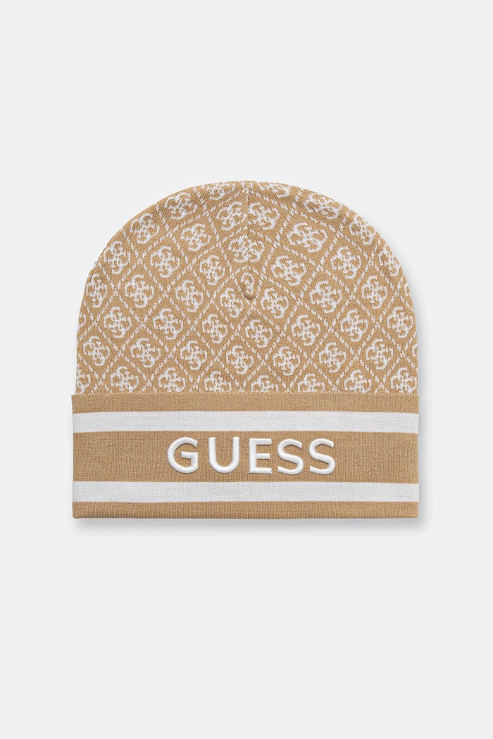 Guess czapka SEVYN z domieszką wełny beżowy W4BZ21.Z3JD2