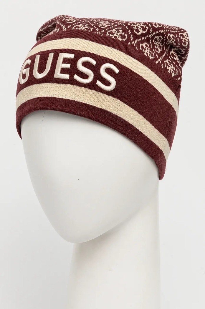 Doplnky Čiapka Guess SEVYN W4BZ21.Z3JD2 burgundské