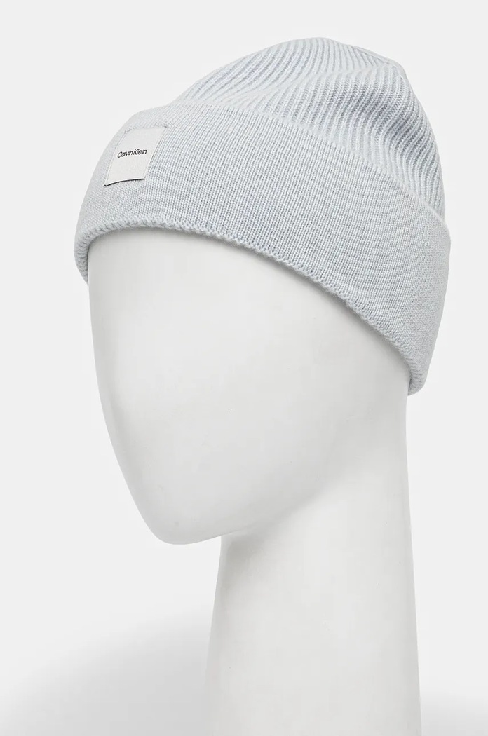 Doplnky Vlnená čiapka Calvin Klein K60K612584 modrá