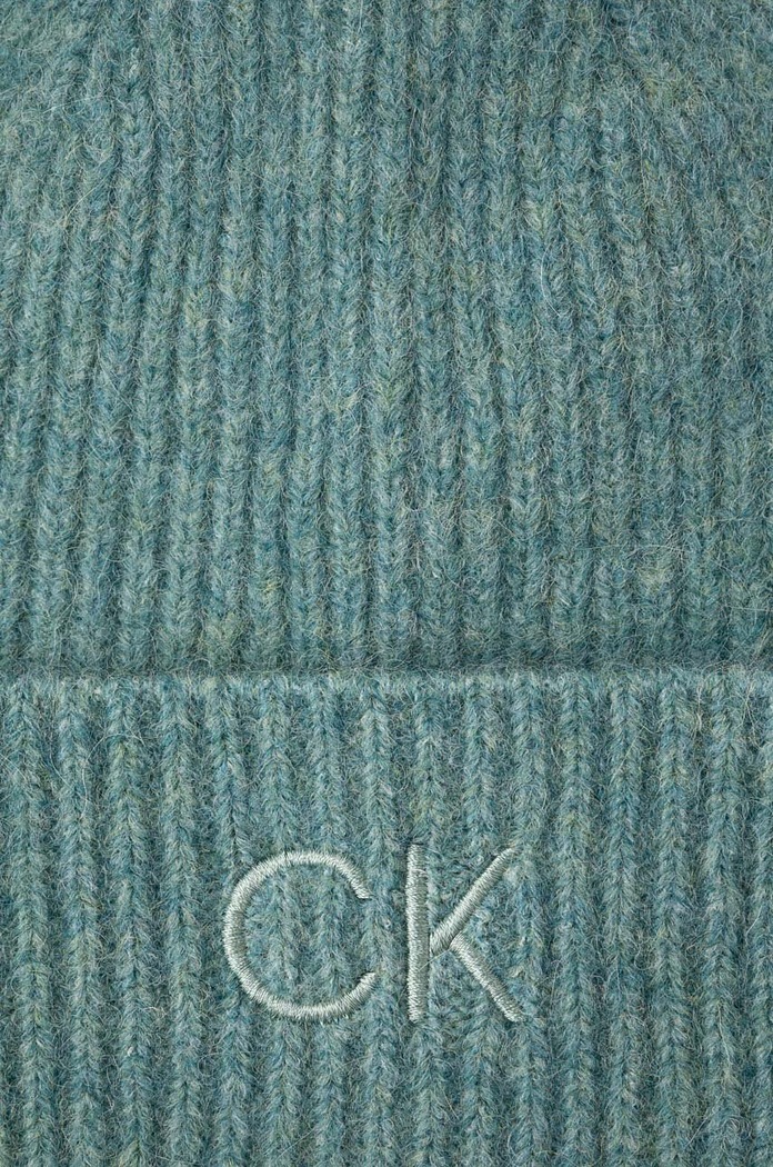 Doplňky Vlněná čepice Calvin Klein K60K612586 tyrkysová