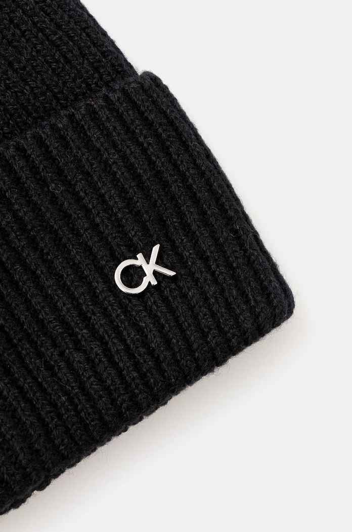 Doplňky Vlněná čepice Calvin Klein K60K612592 černá